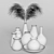 Elegant Vase Decor Set 3D model small image 4