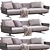 Luxurious Bretton Sofa by Flexform 3D model small image 1