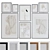 Modern Abstract Picture Frame Set 3D model small image 1