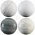 Marble Collection: Albeta, Calacatta, Dark Gray 3D model small image 1