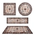 Versatile Set of 8 Rugs 3D model small image 1