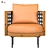 Elegant Torii Nest Armchair 3D model small image 2