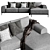 Stylish Oslo Corner Sofa 3D model small image 5