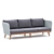 Natural & Gray Grace Bay Sofa 3D model small image 1