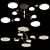 Elegant Lumen Lux Ceiling Chandelier 3D model small image 2