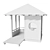 3-in-1 Wooden Gazebo: Classic Elegance, Modern Simplicity 3D model small image 3