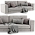 Modern Reversi 2-Seater Sofa by Molteni&C 3D model small image 1
