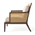 Modish Arture Armchair by Hamilton Conte 3D model small image 4