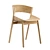 Elegant Plywood Dining Chair 3D model small image 1