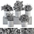 305 Indoor Plant Set: Small Pot 3D model small image 5