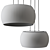 Sleek Solen Pendant Lamp 3D model small image 2