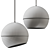 Ray Pendant Lamp: Modern Elegance in Two Colors 3D model small image 1