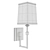 Modern Hudson Valley Fletcher Wall Sconce 3D model small image 2