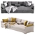 Gilbert Cazarina Sofa - Timeless Elegance 3D model small image 2