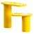 Sleek Cantilever Side Table 3D model small image 3