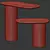 Sleek Cantilever Side Table 3D model small image 4