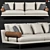 Elegant B&B Atoll Sofa: Luxurious Comfort 3D model small image 1