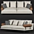 Elegant B&B Atoll Sofa: Luxurious Comfort 3D model small image 2