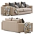 Ferlea Leather Sofa: Sleek & Elegant 3D model small image 2