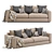 Ferlea Leather Sofa: Sleek & Elegant 3D model small image 3