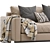 Ferlea Leather Sofa: Sleek & Elegant 3D model small image 5