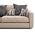 Ferlea Leather Sofa: Sleek & Elegant 3D model small image 6