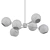 Milk Glass Chandelier - 6-Light Elegance 3D model small image 2