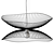 Libellule Black Pendant Lamp 3D model small image 4