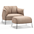 Luxury Italian Armchair: Archibald Gran Comfort 3D model small image 1