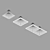 Sleek LED Ceiling Light: New Kub In 3D model small image 3
