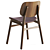 Soborg Wood Leather Chair 3D model small image 2