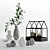 IKEA Decor Set: Greenhouse, Ornaments, Vases 3D model small image 1