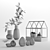 IKEA Decor Set: Greenhouse, Ornaments, Vases 3D model small image 3