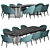 Modern Minotti Lido Chair & Table: Marvin 2021 Collection 3D model small image 2
