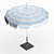Stripe Fringe Umbrella by Serena & Lily 3D model small image 9