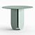 Sleek Steel U Table 3D model small image 3