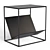 Hiba Bedside Table with Magazine Rack 3D model small image 1