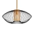 Modern Gold Pendant Light 3D model small image 1