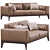 Elegant Porada Sofa: Sofa Fellow 3D model small image 2