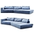 Baxter Budapest Soft Sofa 3D model small image 1