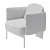 Misura Emme Virgin Italian Armchair 3D model small image 4