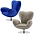 Heartbreaker Armchair: Stylish, Comfortable & Elegant 3D model small image 6