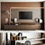 Sleek TV Wall Design 3D model small image 1