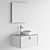 Duravit White Tulip Vanity Set 3D model small image 5