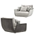 Elegantly Comfortable Tuliss Armchair 3D model small image 3