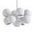 Sleek Glass Chandelier 9 3D model small image 2