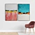 Modern Frame Collection: Set of 2 Paintings in 5 Materials 3D model small image 5