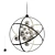 Orbita-Sphere Pendant Light: Modern Lighting Fixture 3D model small image 2