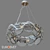 Smart Home Hanging Chandelier by Bogates Galicia 3D model small image 2