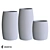 Cigar Classic Om Planters - Stylish Concrete Planters for Your Space 3D model small image 1